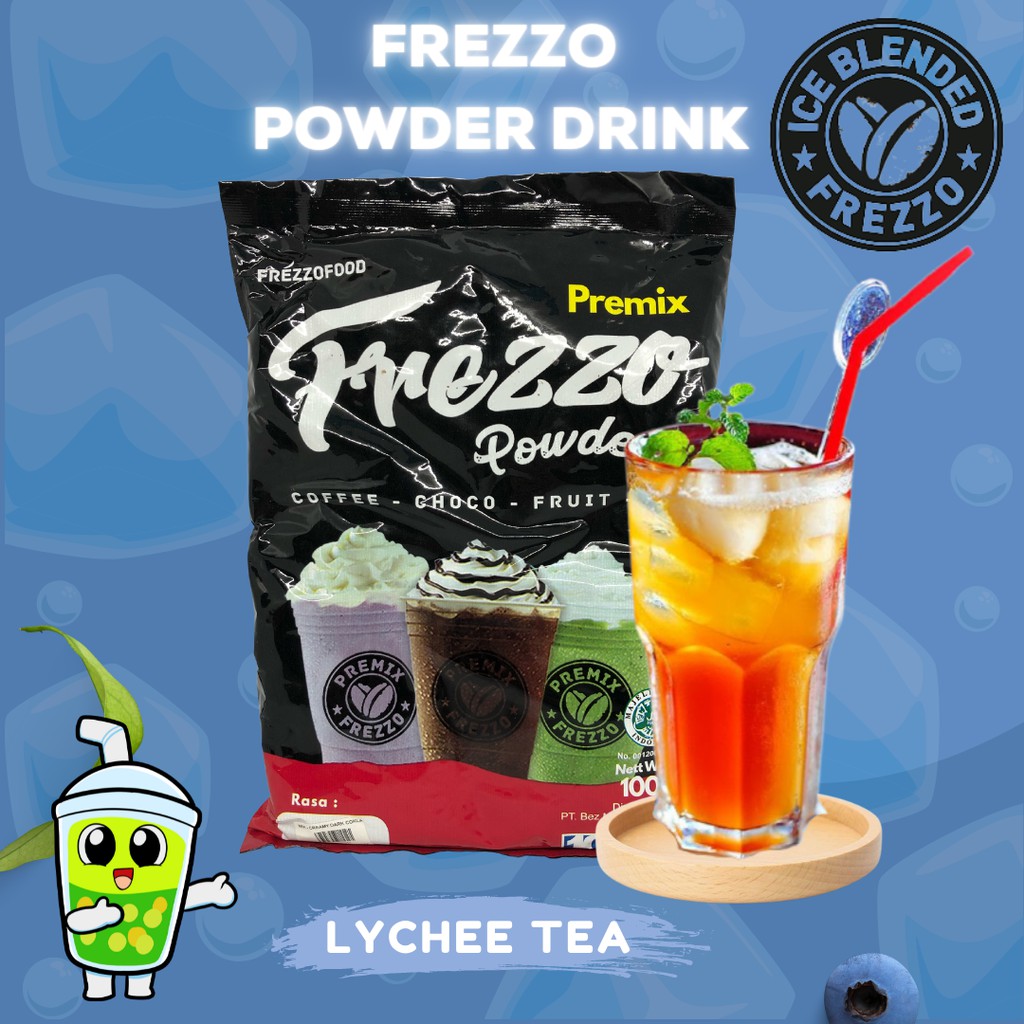 Frezzo Bubuk Minuman Rasa Teh Leci / Lychee Tea Powder Drink 1 Kg