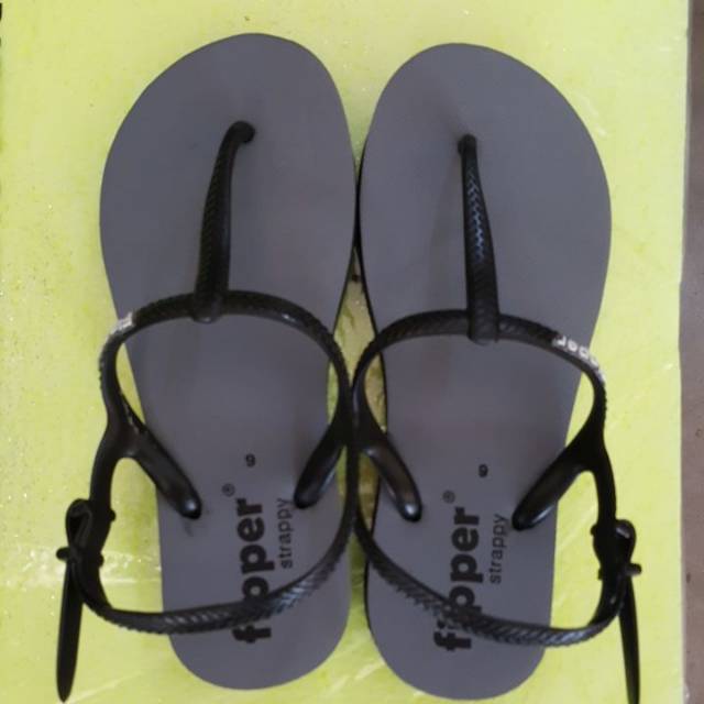 Sandal Fipper Tali Warna Abu