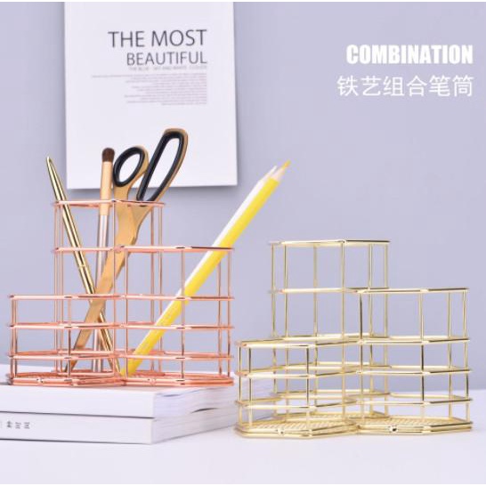 

Office & Stationery | Document Organizer | Tempat Alat Tulis Pen Stand Organizer Stationary Kuas Makeup Atk Besi | Best Seller