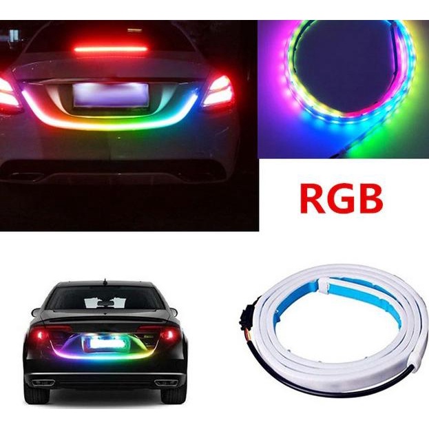 LAMPU LED BAGASI MOBIL 120 CM / LED TAIL TRUNK RGB .