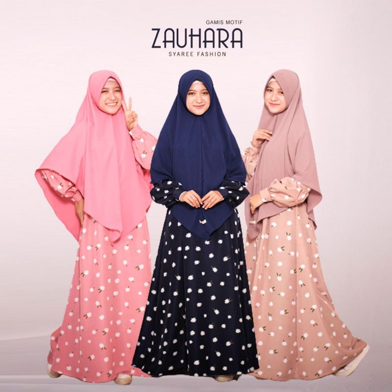 Gamis Motif Syaree - Gamis Zauhara Motif