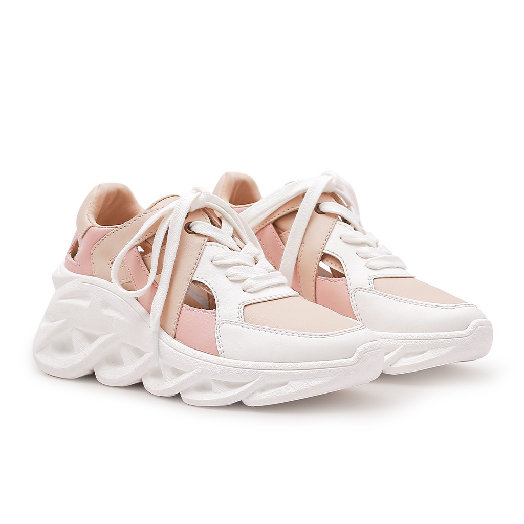 KHK by Khakikakiku Vensha Pinky White Sneakers