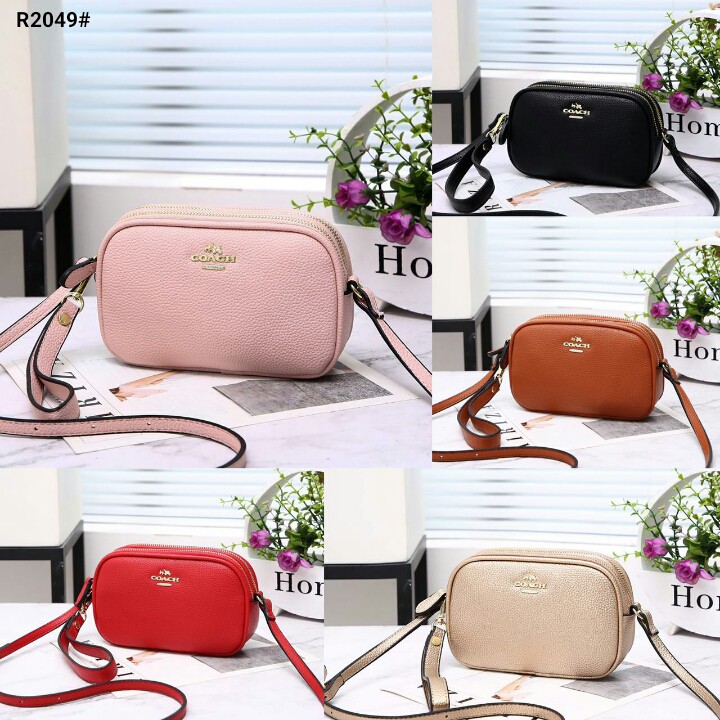Tas Coach Leather Crossbody Pouch R2049  RFV 94  batam impor original fashion branded reseller sale