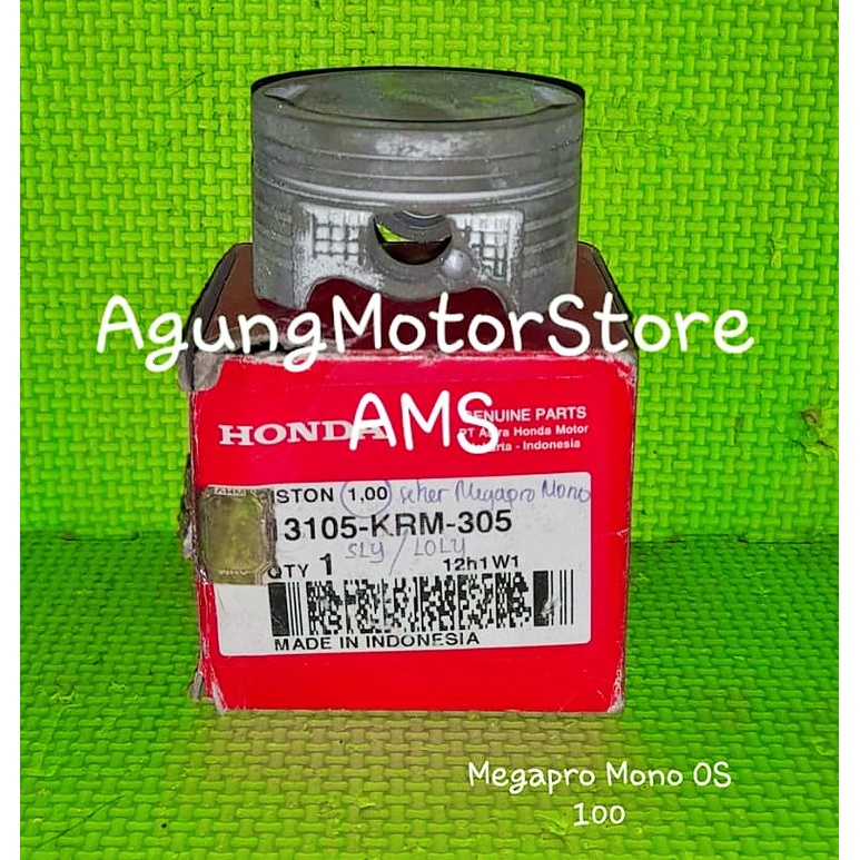 PISTON SEHER HONDA MEGAPRO MONO OVERSIZE 100 ORI AHM