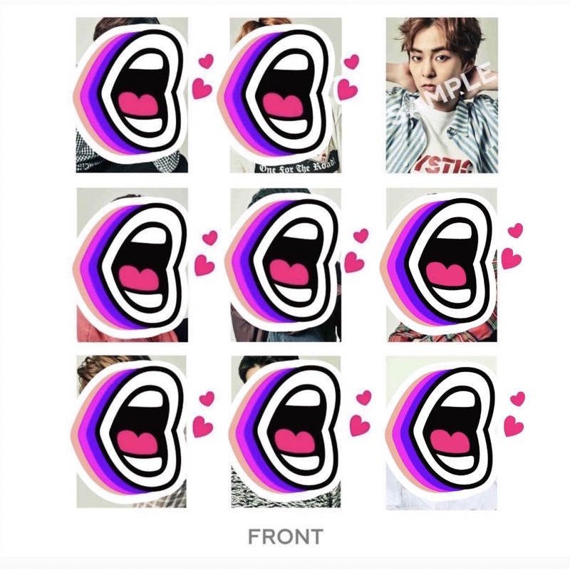 SHARING EXO Xiumun EXO-L Japan Anniversary Goods Paper Frame