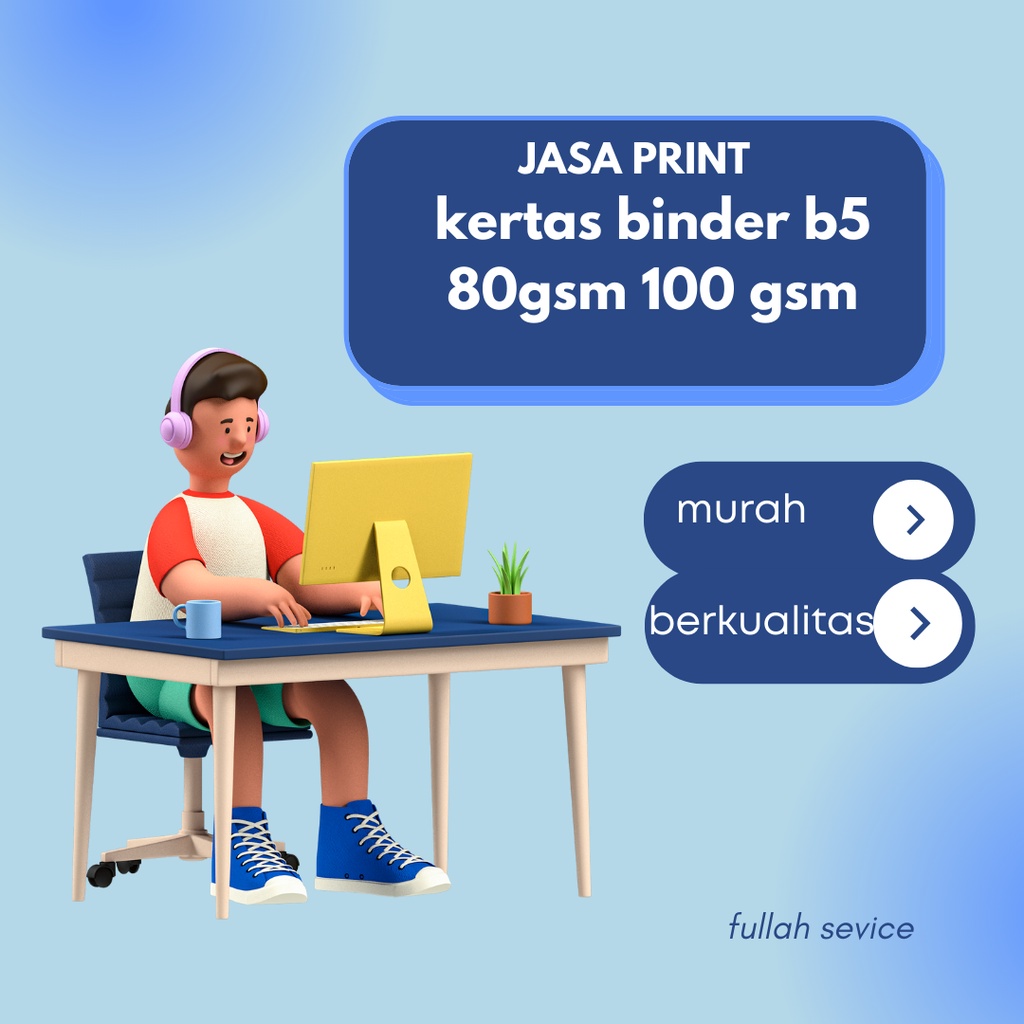 

Jasa Print Kertas Binder B5 80 GSM 100 GSM