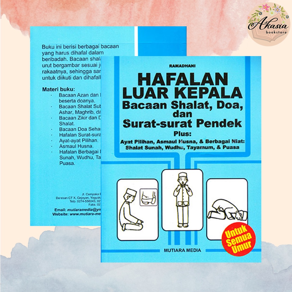 Buku Hafalan Luar Kepala Bacaan Shalat Doa dan Surat-Surat Pendek