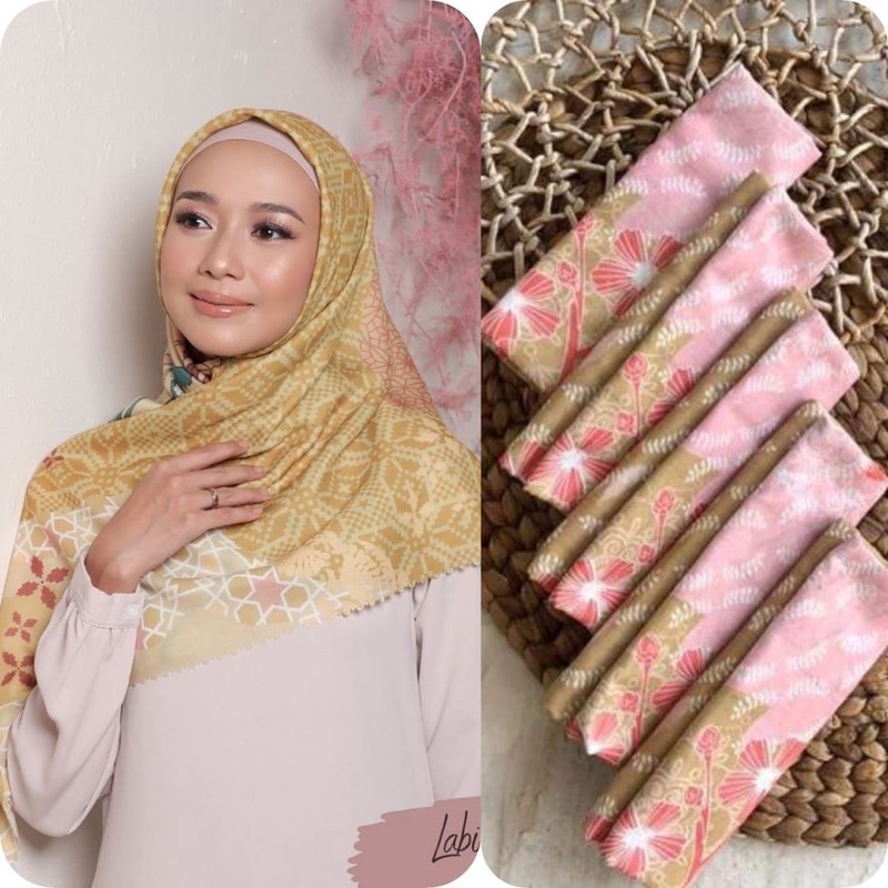 251- 300  Hijab segiempat voal motif-255