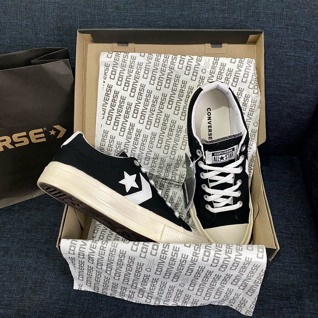 Sepatu Converse Star Player Canvas Black - [ BUKAN SNEAKERS PUMA, CONVERSE, ADIDAS ] - GRATIS ONGKIR