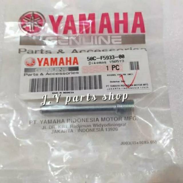 BAUT PIN PEN HANGER TAHANAN KAMPAS REM KALIPER BELAKANG R15 LAMA V2 XABRE VIXION NEW BK8 NVL NVA ORIGINAL YGP 50C-F5933-00