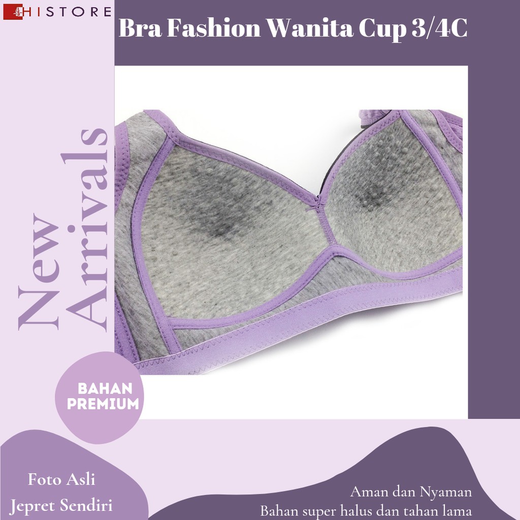 [HI]Bra BH JUMBO CUP 3/4C Fashion Wanita Bra wanita Premium Busa Tipis Tanpa Kawat Sangat Nyaman 108