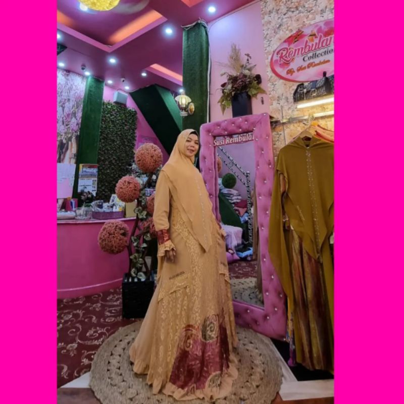 dress muslim/gamis syari/gamis terbaru Mahagaya premium 5