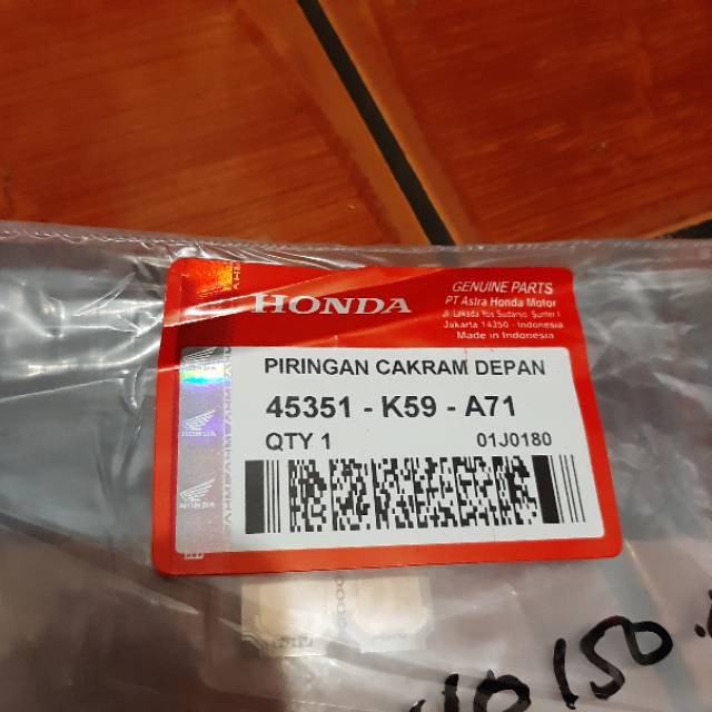 Piringan cakram depan vario 150 new led 2018 2019 terbaru lobang 5 K59