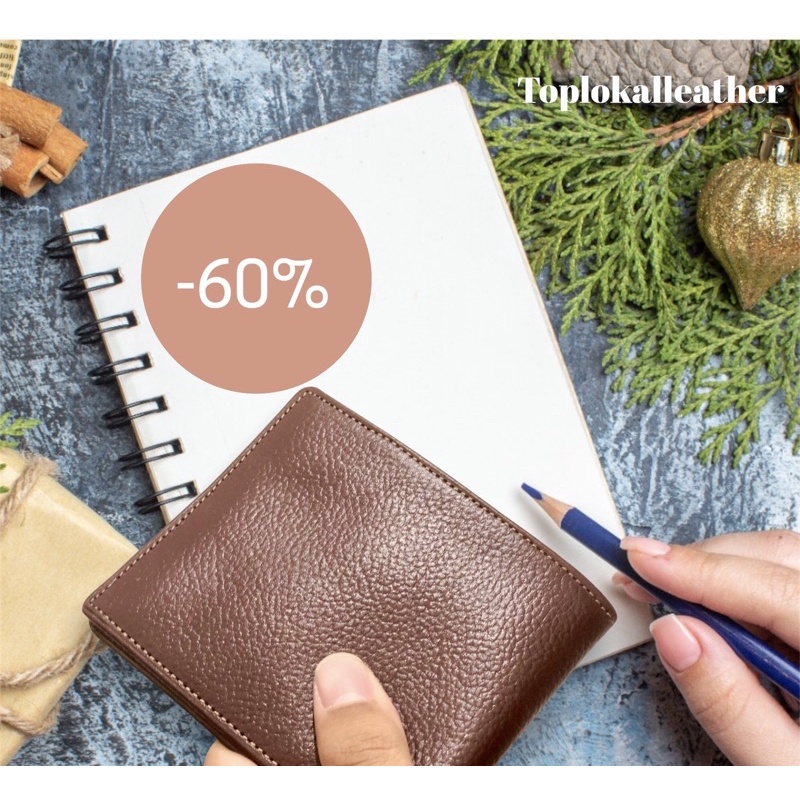 SHIBU SIMPLE WALLET | DOMPET KULIT ASLI | DOMPET MOTIF MILL/JERUK/KOTAK-KOTAK