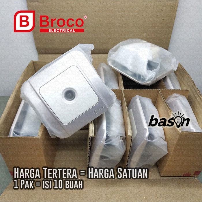 BROCO Galleo Silver / Perak G183 | Antenna Socket Outlet - Colokan TV