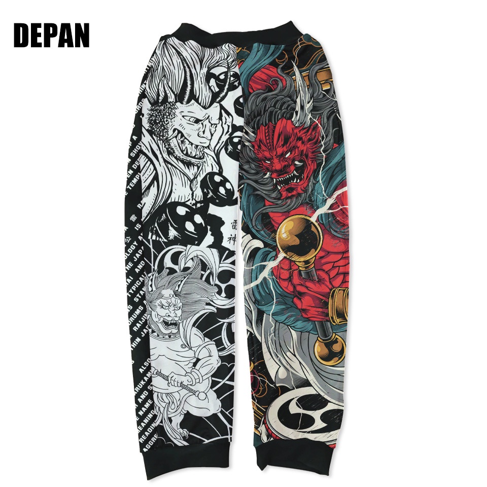 Jogger Raijin Japan God Fullprint Anime Manga Premium Unisex Adidaspoly