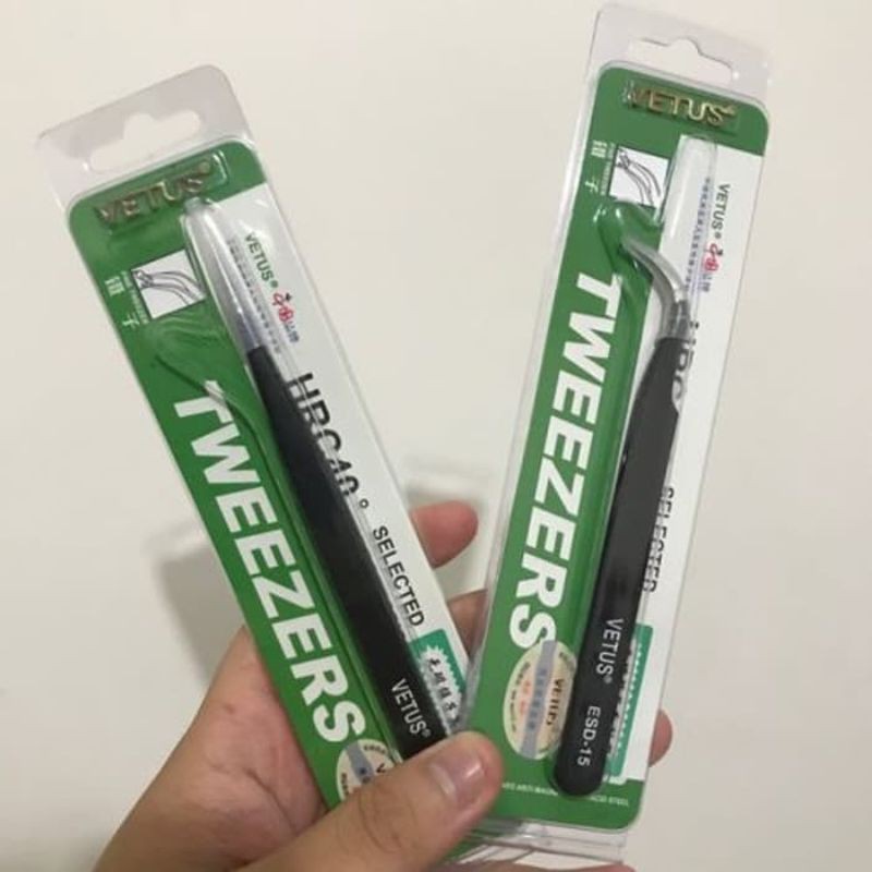 PINSET VETUS ORI BLACK / PINSET HITAM ORIGINAL VETUS/VETUS LANCIP TAJAM PREMIUM