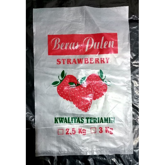 Plastik Beras Strawberry  2.5-3 Kg