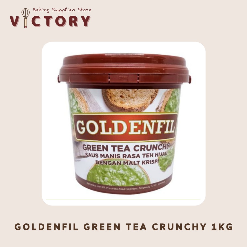 

GOLDENFIL Green Tea Crunchy 1KG - Selai Matcha