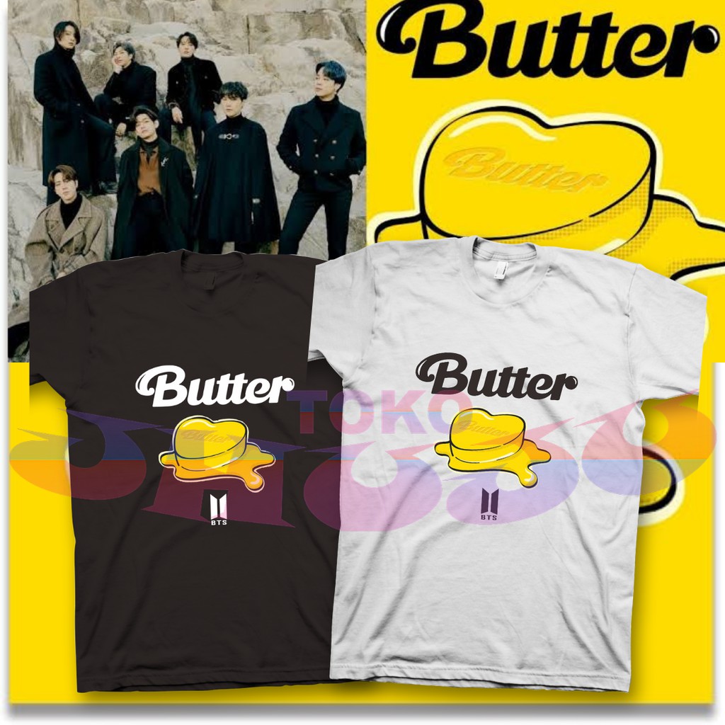 T shirt BTS New single BUTTER PRINTING / baju kaos BTS jungkook taehyung