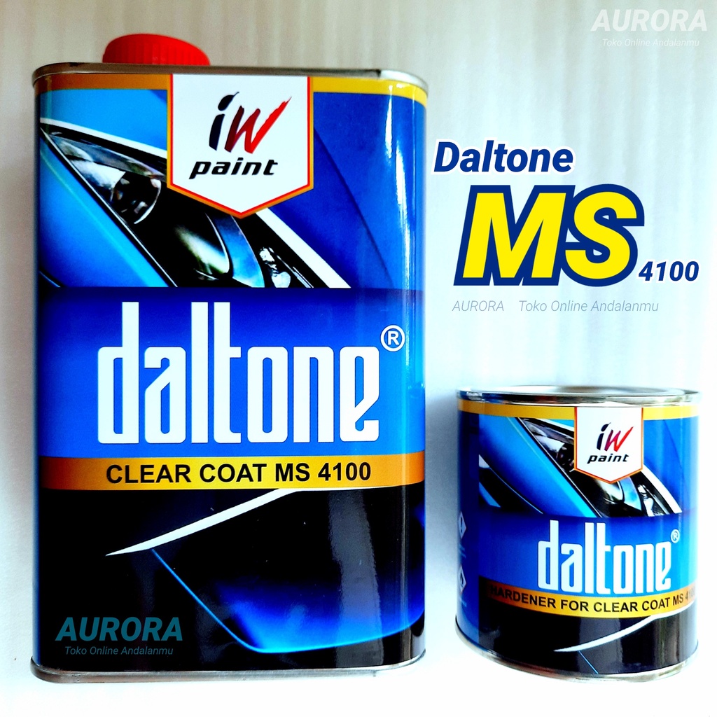 

DALTONE MS 4100 Clear Coat 1 Liter 1 Kilo Pernis Anti Gores Mengkilap Glowing Fernis Vernis Clir Klir Dalton