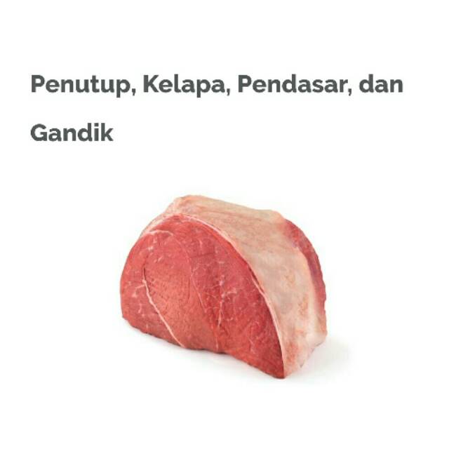 

Daging Sapi Segar Bagian Paha 250 gr