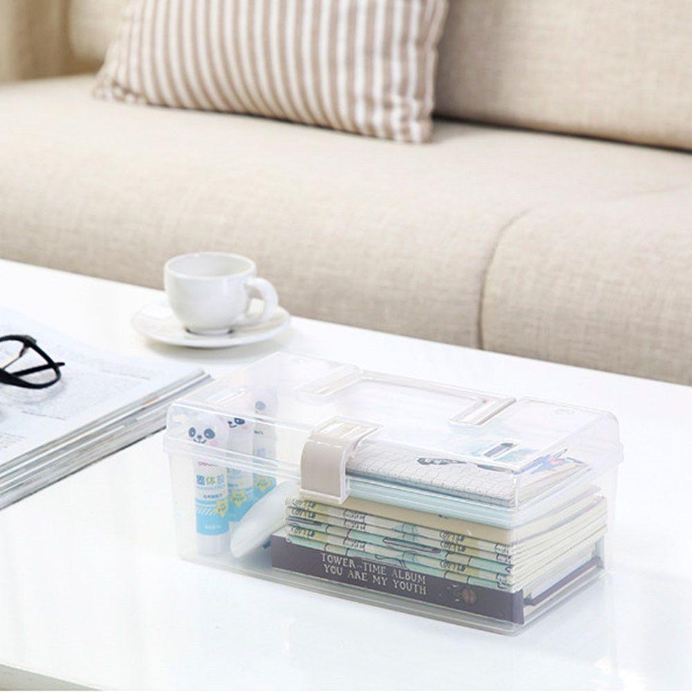 Suyo Kotak Penyimpanan Obat Transparan Anti Air / Debu