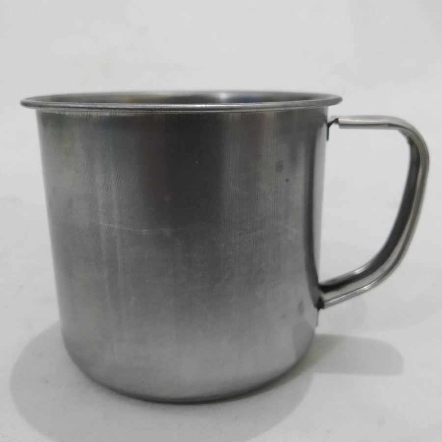 cangkir gelas mug muk kopi teh susu kecil mini stainless