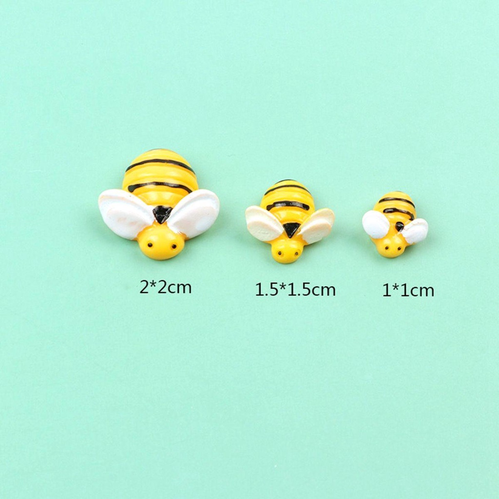 [Elegan] Flatback DIY Kerajinan Lebah Resin Mungil Indah Hiasan