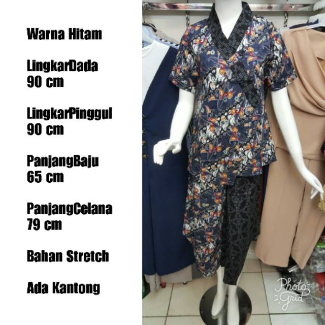 [ STOCK TERBATAS ] Setelan Batik Wanita [ Baju Dan Celana ] Bahan Batik Strecth Model Korea Terbaru