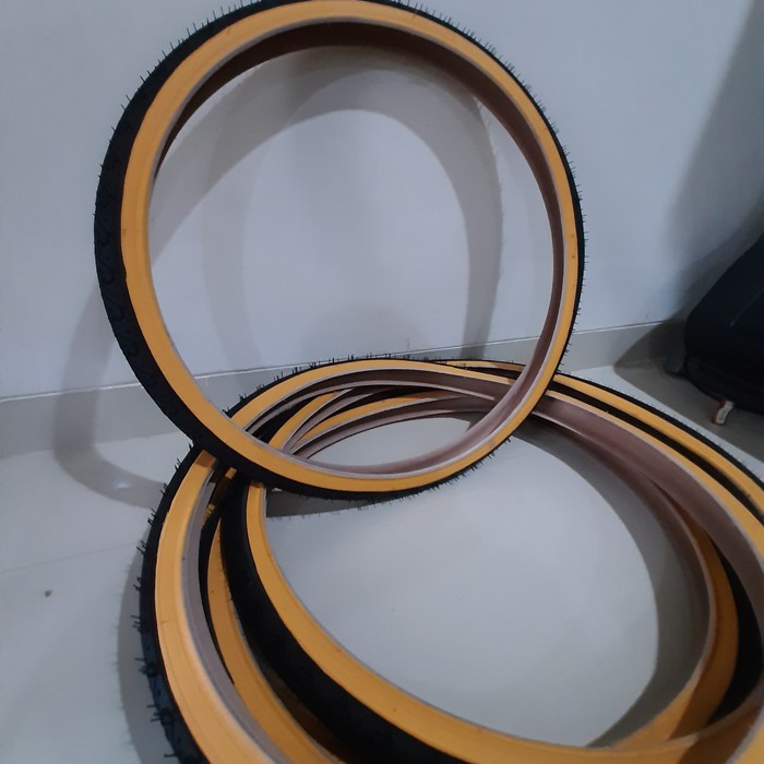 Ban Luar Sepeda 26 X 1,75 1.75 LUCKY STONE Nylon wall Kuning Good Quality