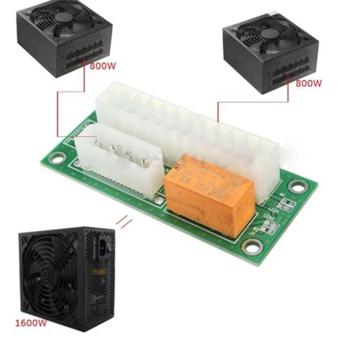JUAL Dual PSU Relay Adapter | Power Supply Relay | ATX2ATX | add2PSU