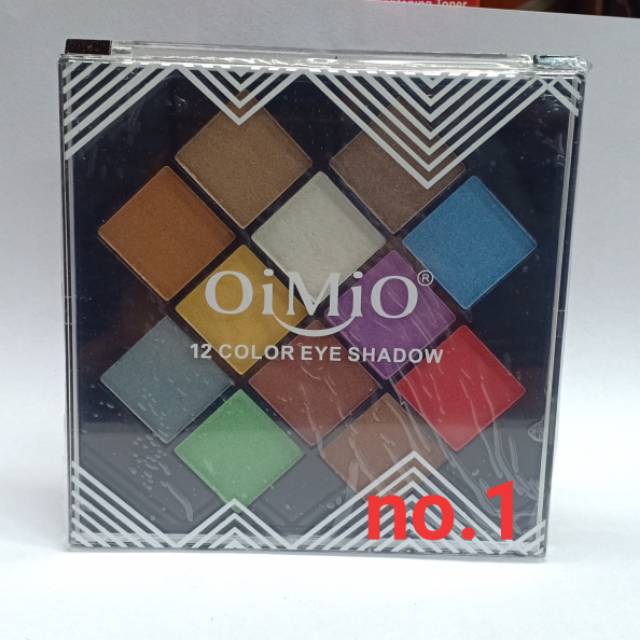 EYESHADOW 12.WARNA OIMIO / HITAM