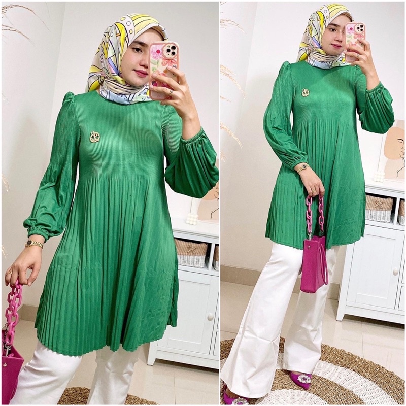 Beki pleats tunik / tunik plisket premium