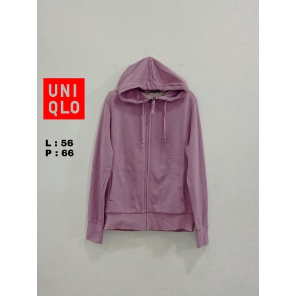 Hoodie Zipper Uniqlo Sherpa PL-Original