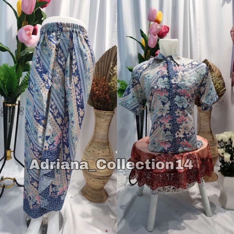 SET COUPLE BATIK LENGAN PENDEK / SET COUPLE WIRON / ROK BATIK WIRON / BATIK LENGAN PENDEK / COUPLE R