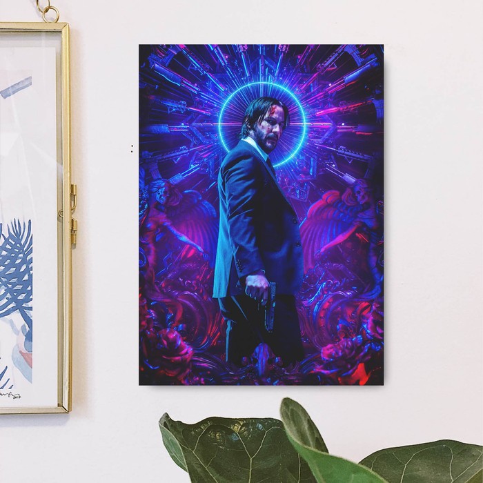 "John Wick" Poster Kayu (30x22)