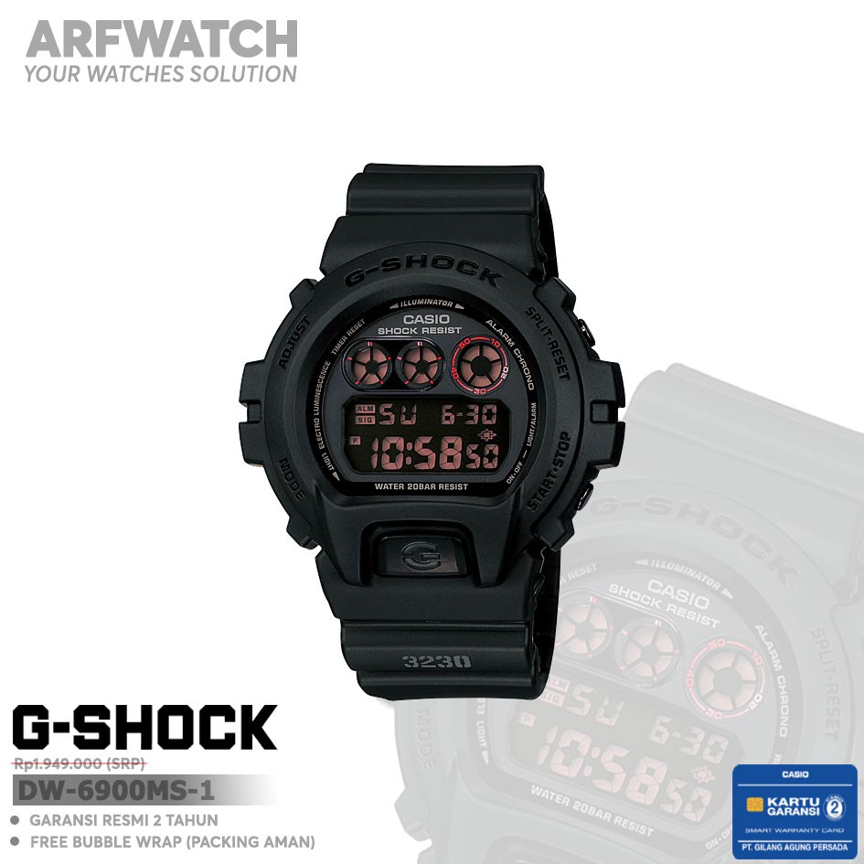 Casio G-Shock DW-6900MS-1 / DW-6900MS-1DR Original