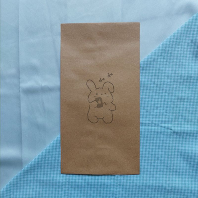 

Amplop coklat Packaging motif dudu