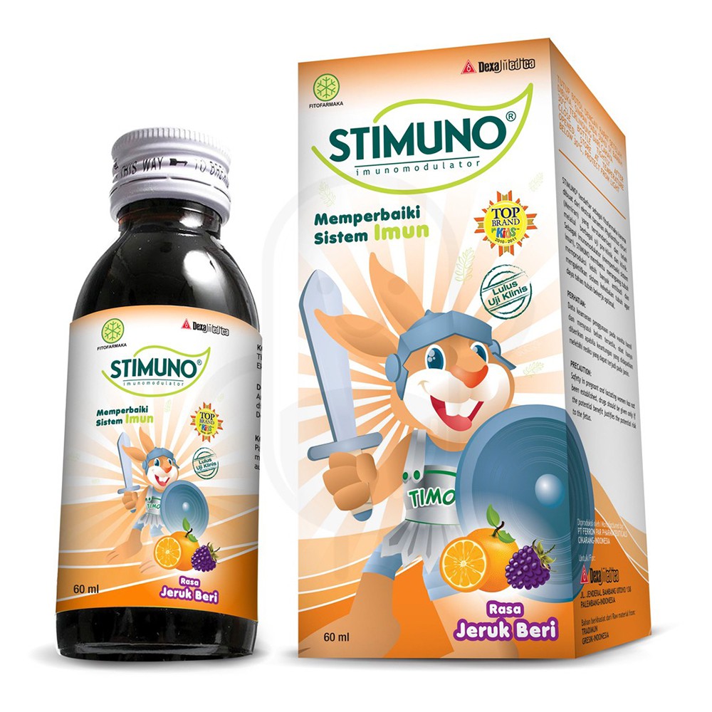 Stimuno Syrup 60ml &amp; 100ml membangun sistem imun