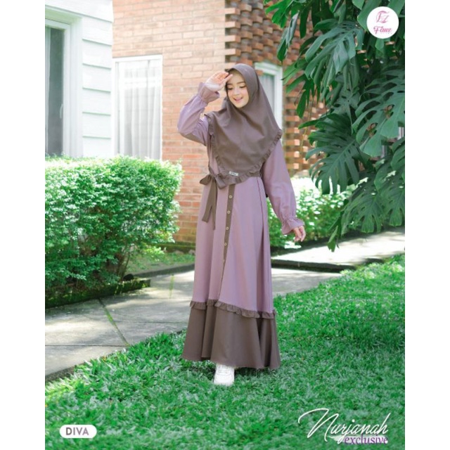 NURJANAH EXCLUSIVE DRESS BY FAUZ HIJAB (READY STOK) GAMIS BRANDED ORIGINAL | RUMAH GAMIS BRANDED ORY