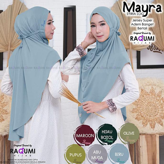JILBAB MAYRA JERSEY ORI RAQUMI HIJAB TERBARU AGUSTUS