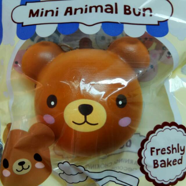 squishy MINI animal bun puni maru - bear