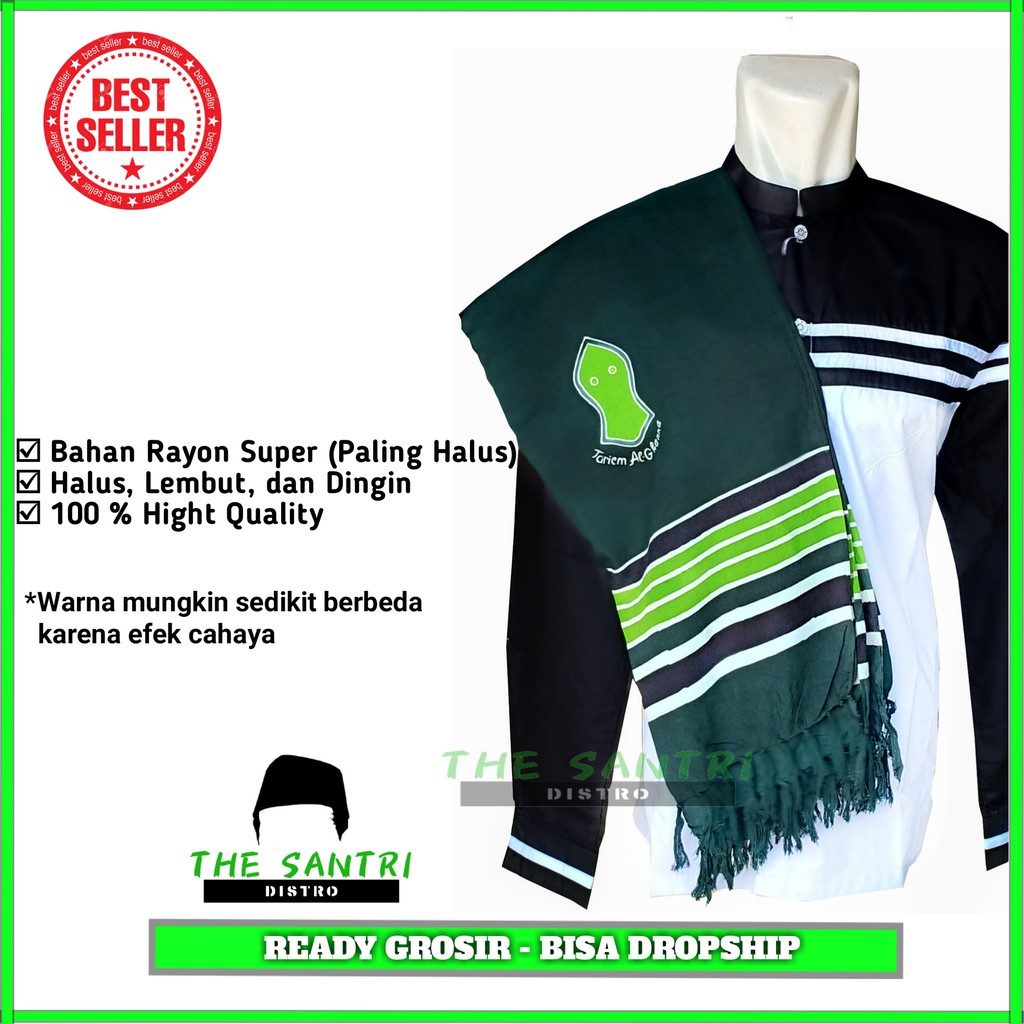 Sorban Rida Solo Hijau Tua FREE ONGKIR / Sorban Habib BEST SELLER / Sorban Majelis Habib Syech PREMI