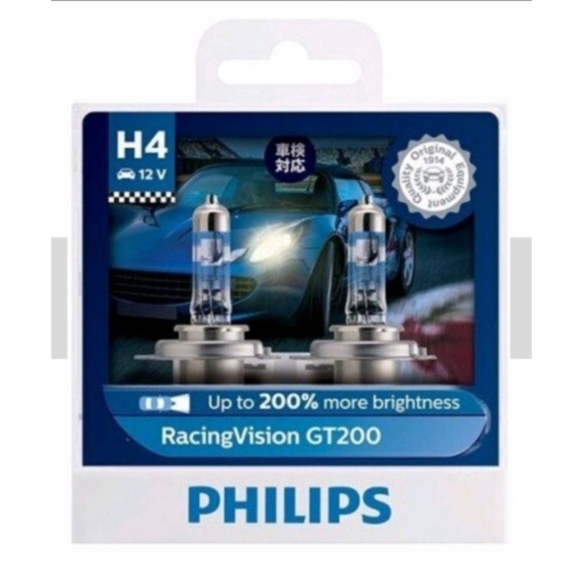 BOHLAM lampu mobil ORI philips H4 H7 racing GT200