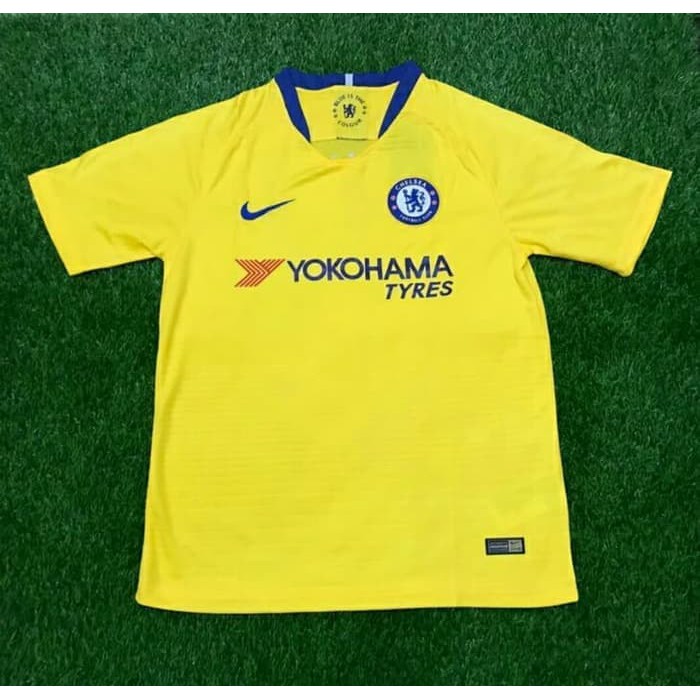 kuning JERSEY BOLA CHELSEA AWAY 2018 2019 GRADE ORI