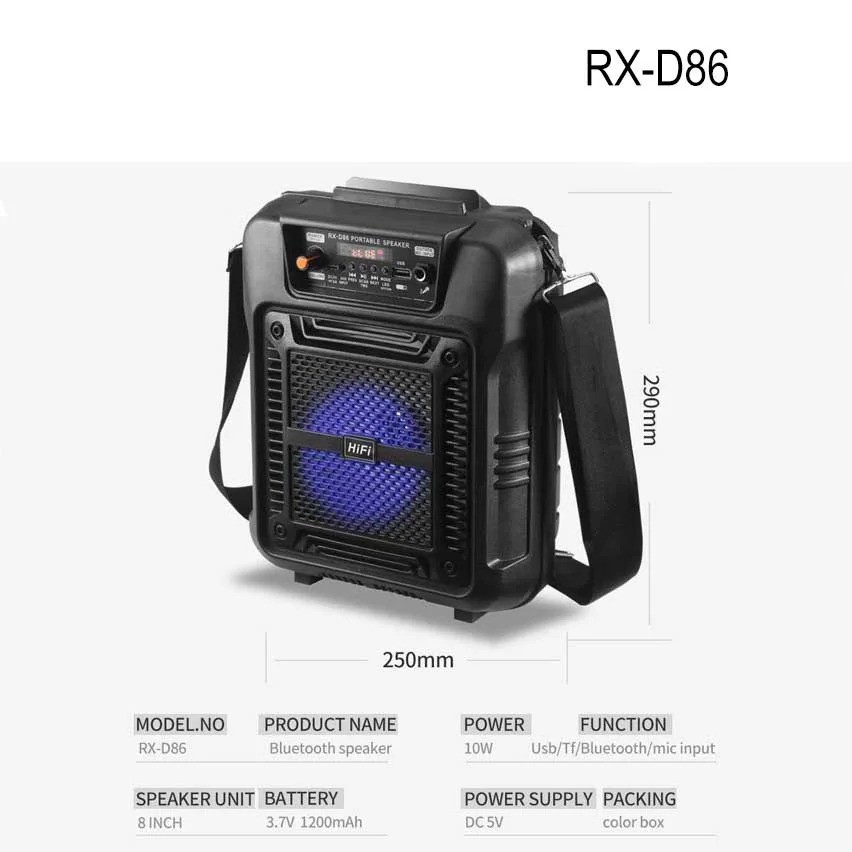 speaker RX-D86 tws plus MIC ACC