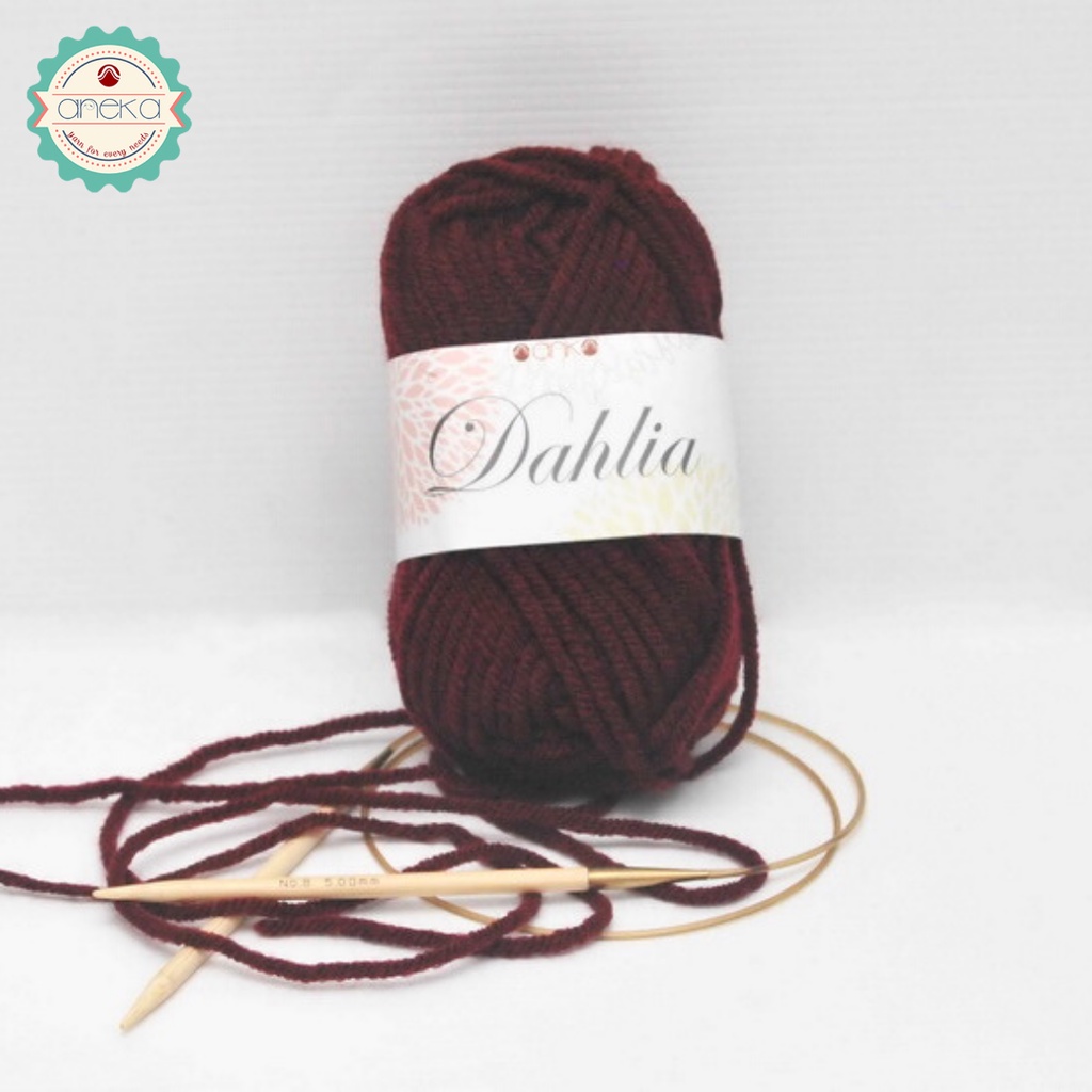 Benang Rajut Karpet Dahlia / Carpet Yarn - 4007 ( Maroon )