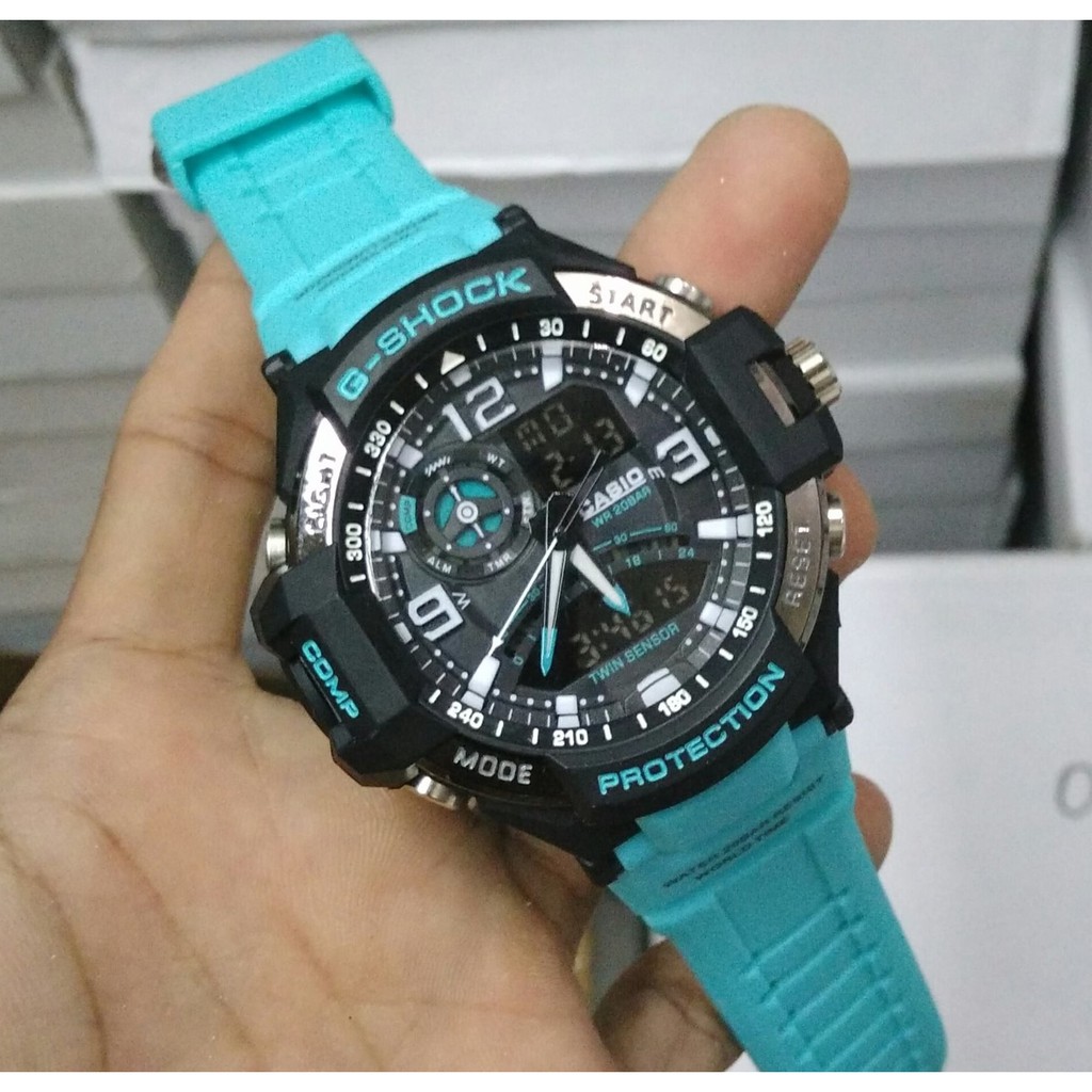 JAM TANGAN PRIA G-SHOCK CASIO GA-1000 PESAWAT SERI COLOR GS