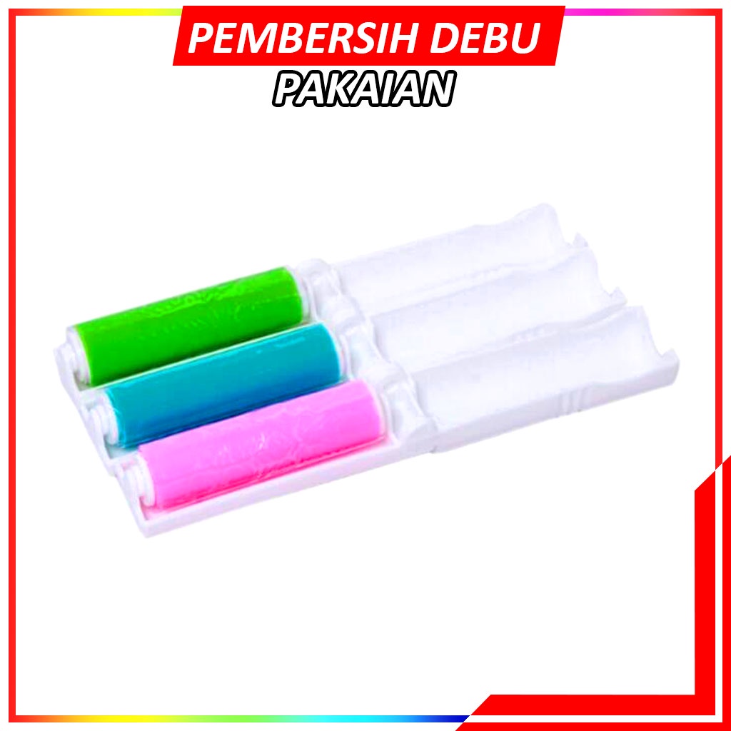 Sikat Roller Pembersih Debu Mini Multifungsi / Mini Lint Roller Travel Dust / Roller Pembersih Debu Mini